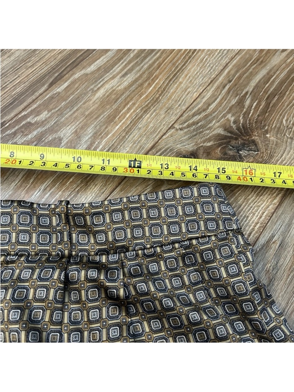BANANA REPUBLIC Size 8 100% Silk Geometric Wide Leg Palazzo Pants Luxury - Picture 10 of 17